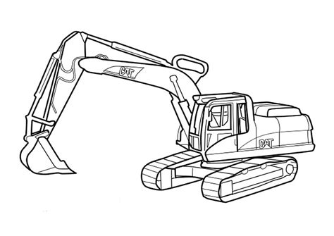 mini excavator coloring page|excavator dump truck coloring page.